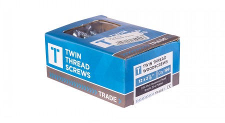 12 x 2 1/2" Twinthread Screws