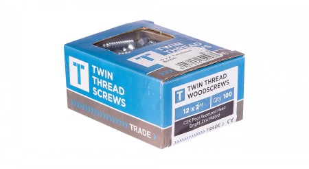 12 x 2" Twinthread Screws