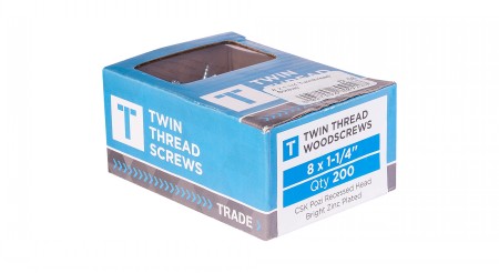 8 x 1 1/4 Twinthread Screws