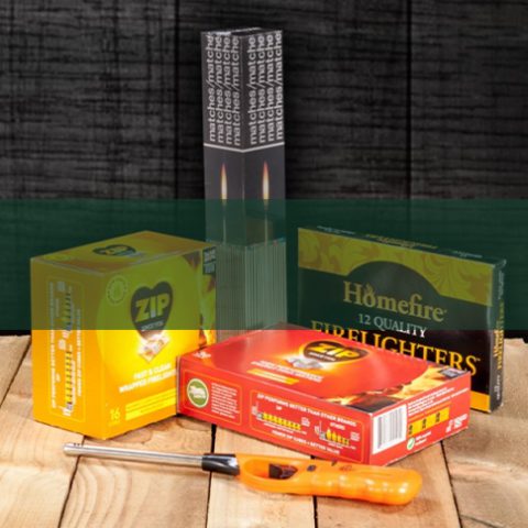 We have a range of simple to use, natural and original firelighters and lighter fluids to create a roaring blaze quickly and safely. Our range of firelighters includes Twizlers natural wood wool firelighters by Homefire, which are easy to light, burn for approximately 10 minutes and produce have an odourless and smokeless flame