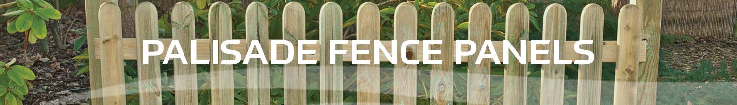 Palisade fence panels at earnshaws fencing centre