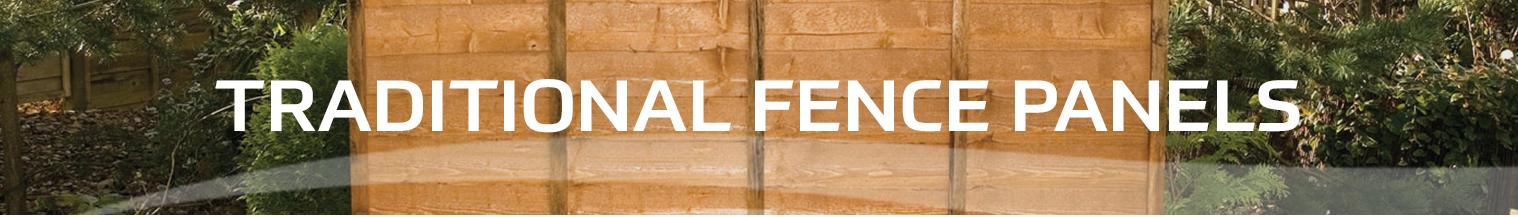 traditional fence panels at earnshaws fencing centres