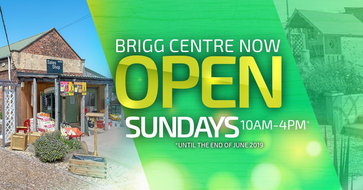 Brigg is now open Sundays opening hours