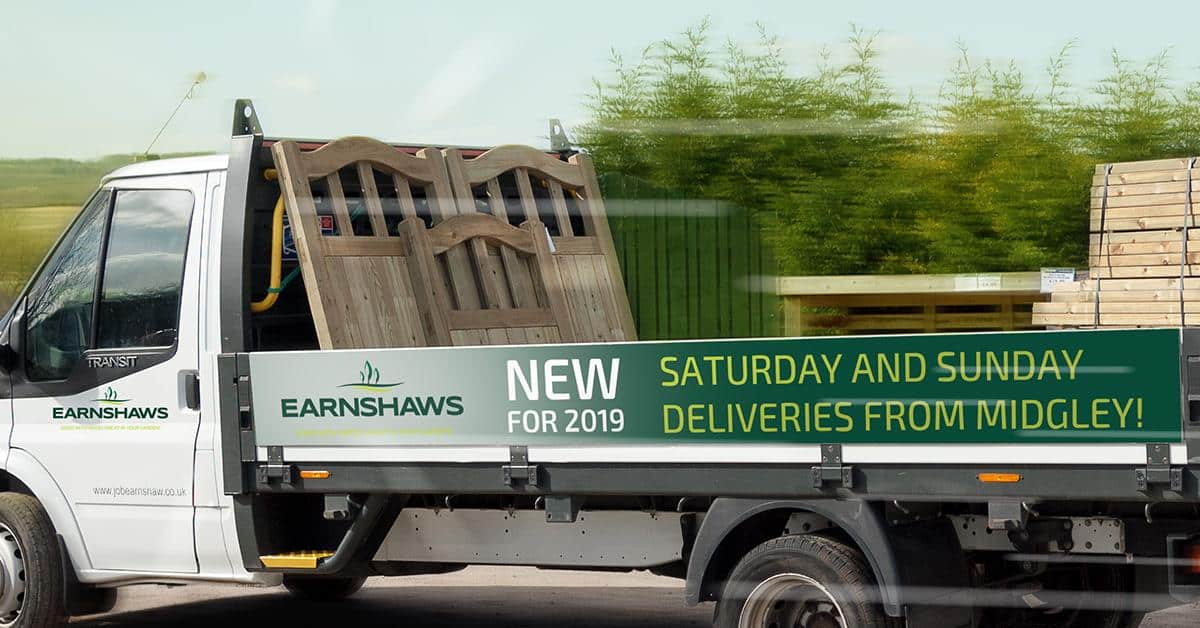 earnshaws midgley centre now deliver on saturdays and sundays