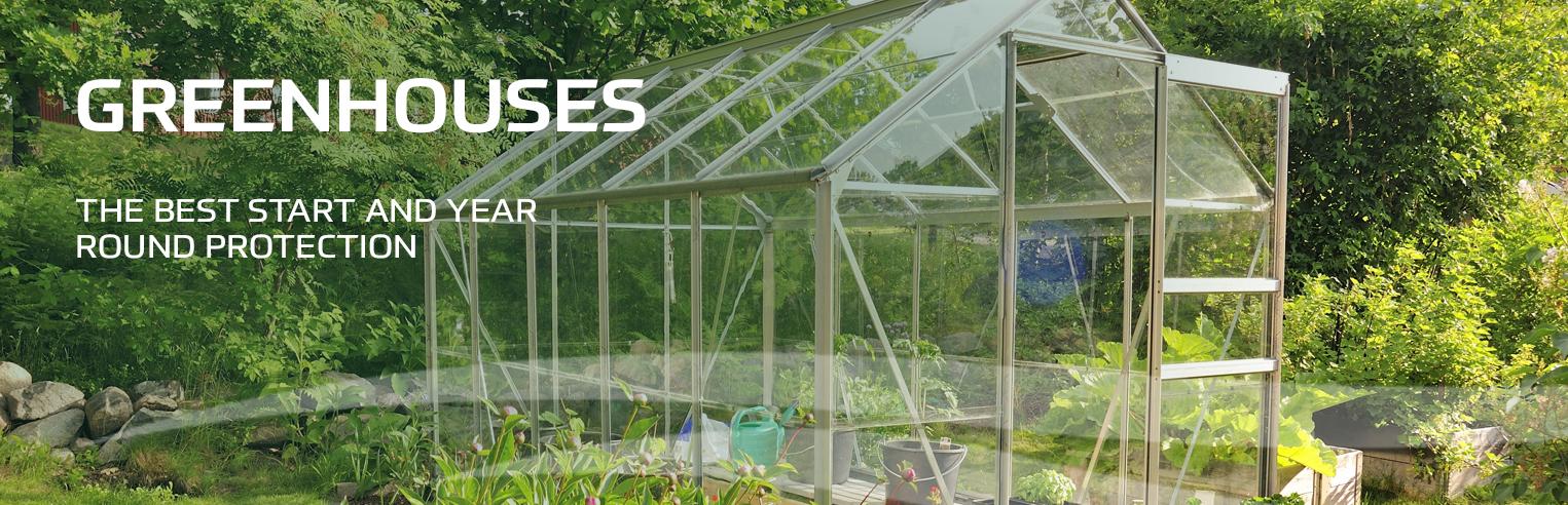 Our range of high quality greenhouses are available in three colours and a range of styles and sizes so you can select the ideal size for your garden.