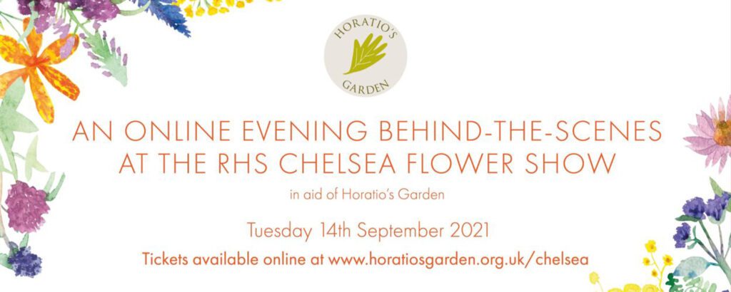 RHS Chelsea Flower Show online event with Horatio's Garden