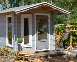 wooden shed