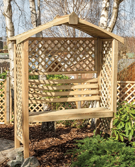 Wooden arbour