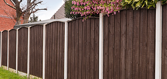 dark brown fence