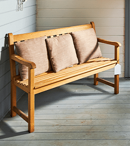 wooden bench