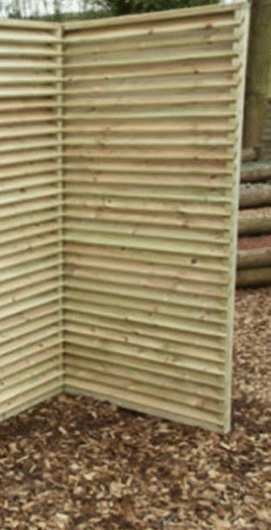 wooden vertical slatted fence