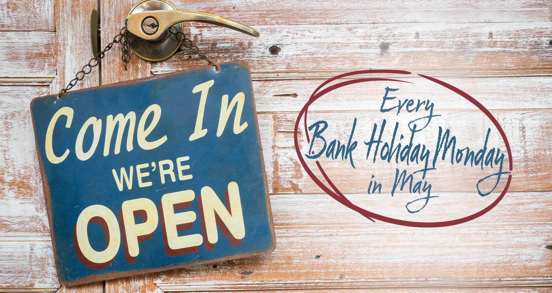 Earnshaws open every May bank holiday