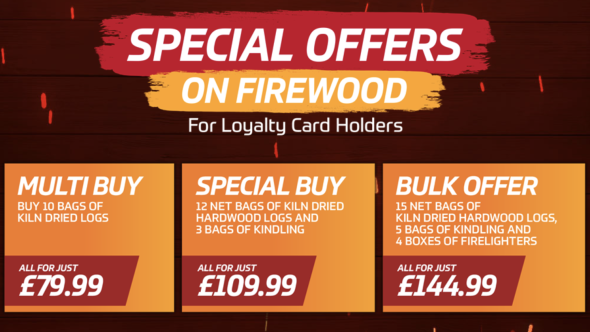 STOCK UP WITH SPECIAL OFFERS ON FIREWOOD