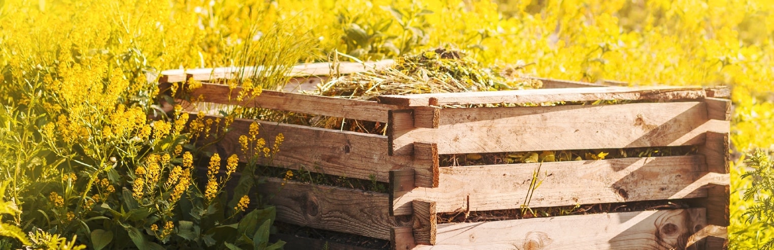 Wooden compost bins