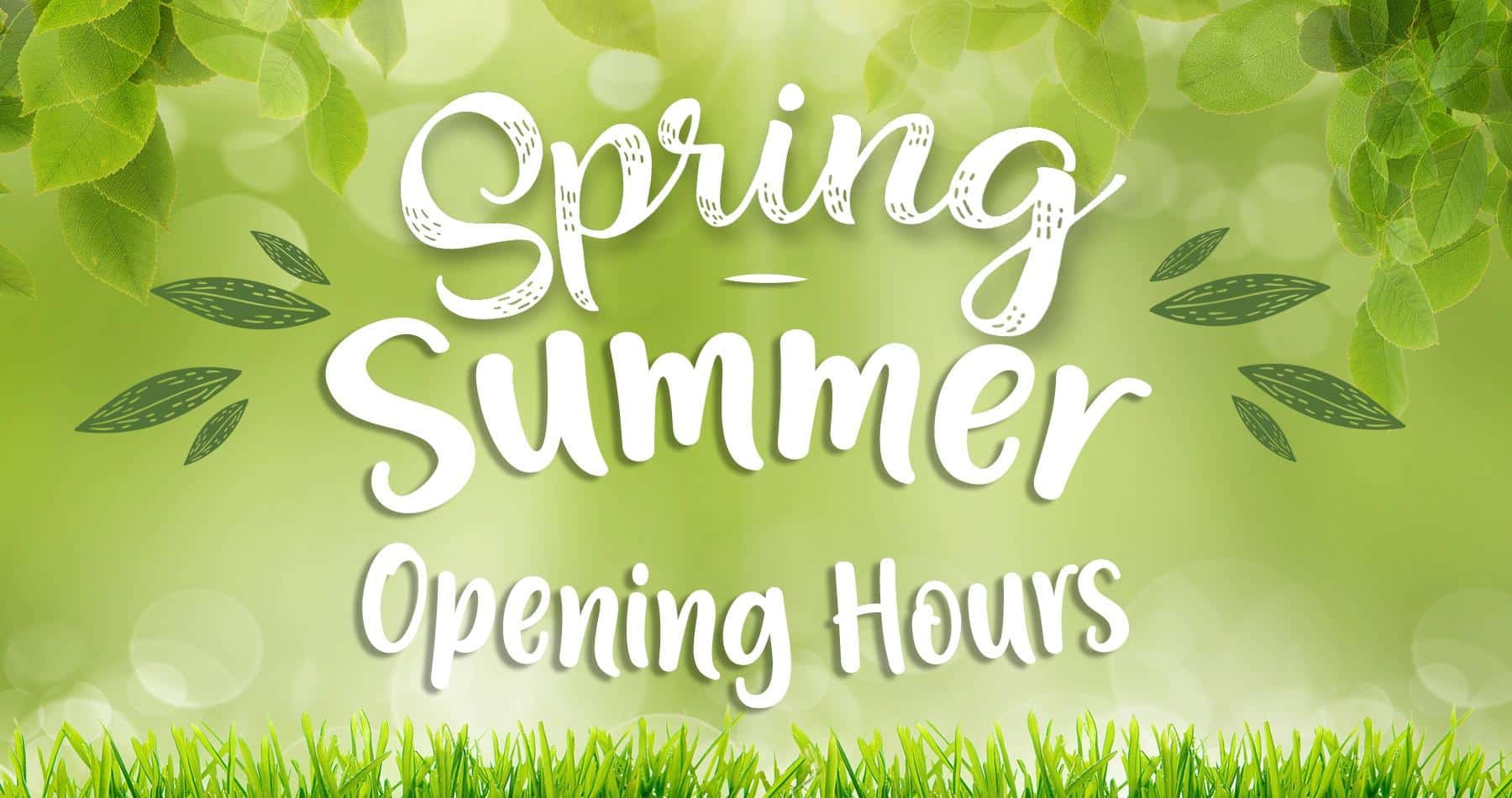 Earnshaws Spring-Summer opening hours