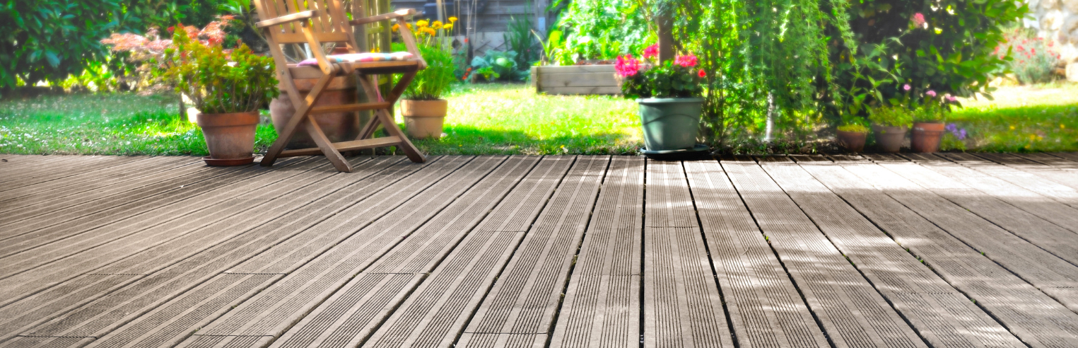 Timber garden decking for sale
