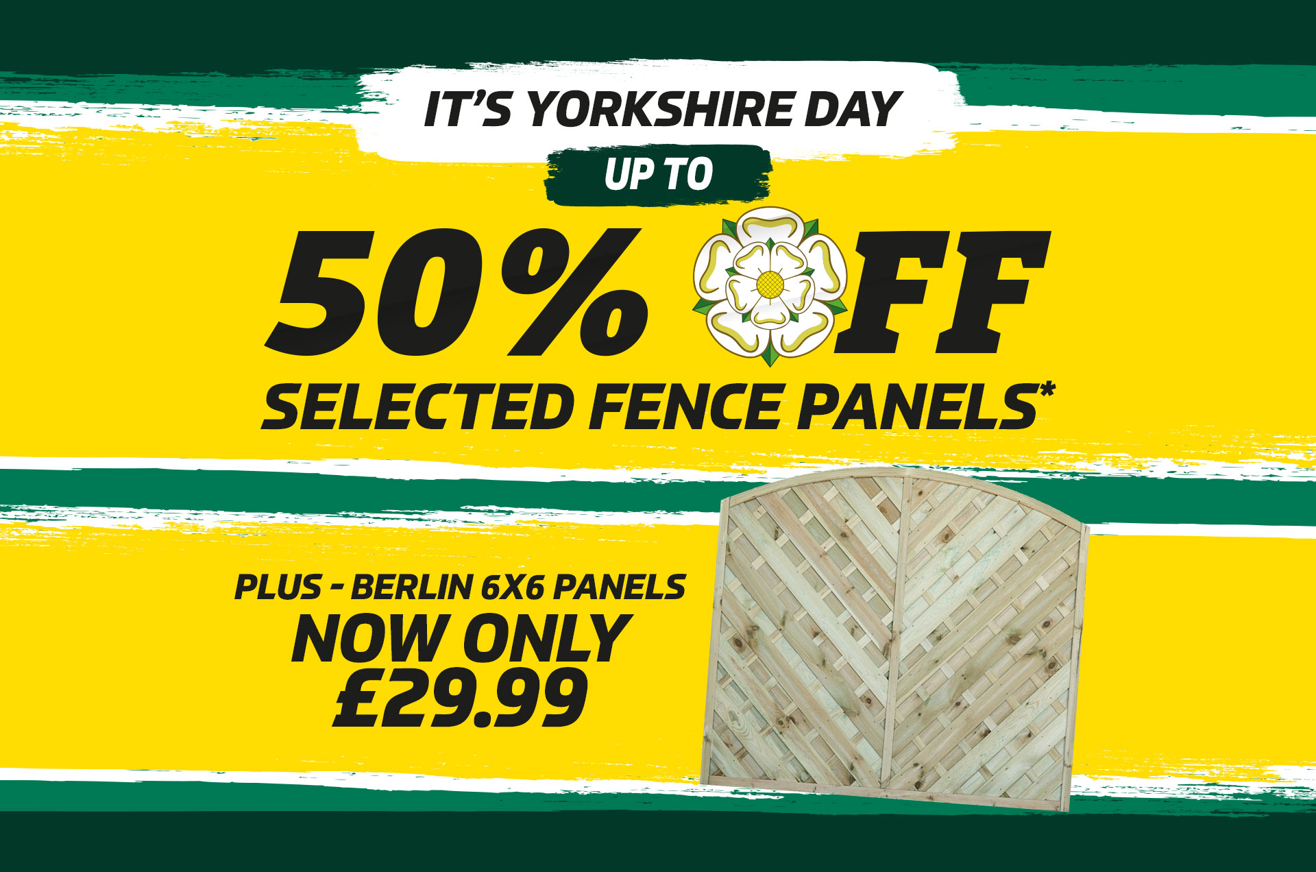 yorkshire day fence offer