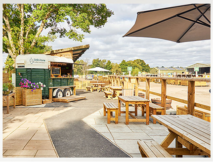 Outdoor display area in 2026